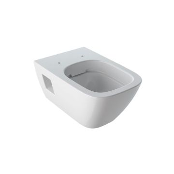 Geberit Renova Plan Wand-WC teilgeschlossene Form, Rimfree, weiß