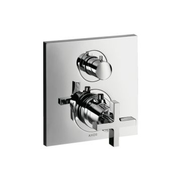 Axor Citterio Thermostat Unterputz mit Absperrventil und Kreuzgriff